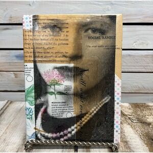 MC Original‎ Abstract Mixed Media Art on Canvas 8x6 (2007, Signed